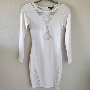 Goodtime lace bodycon longseeve mini dress